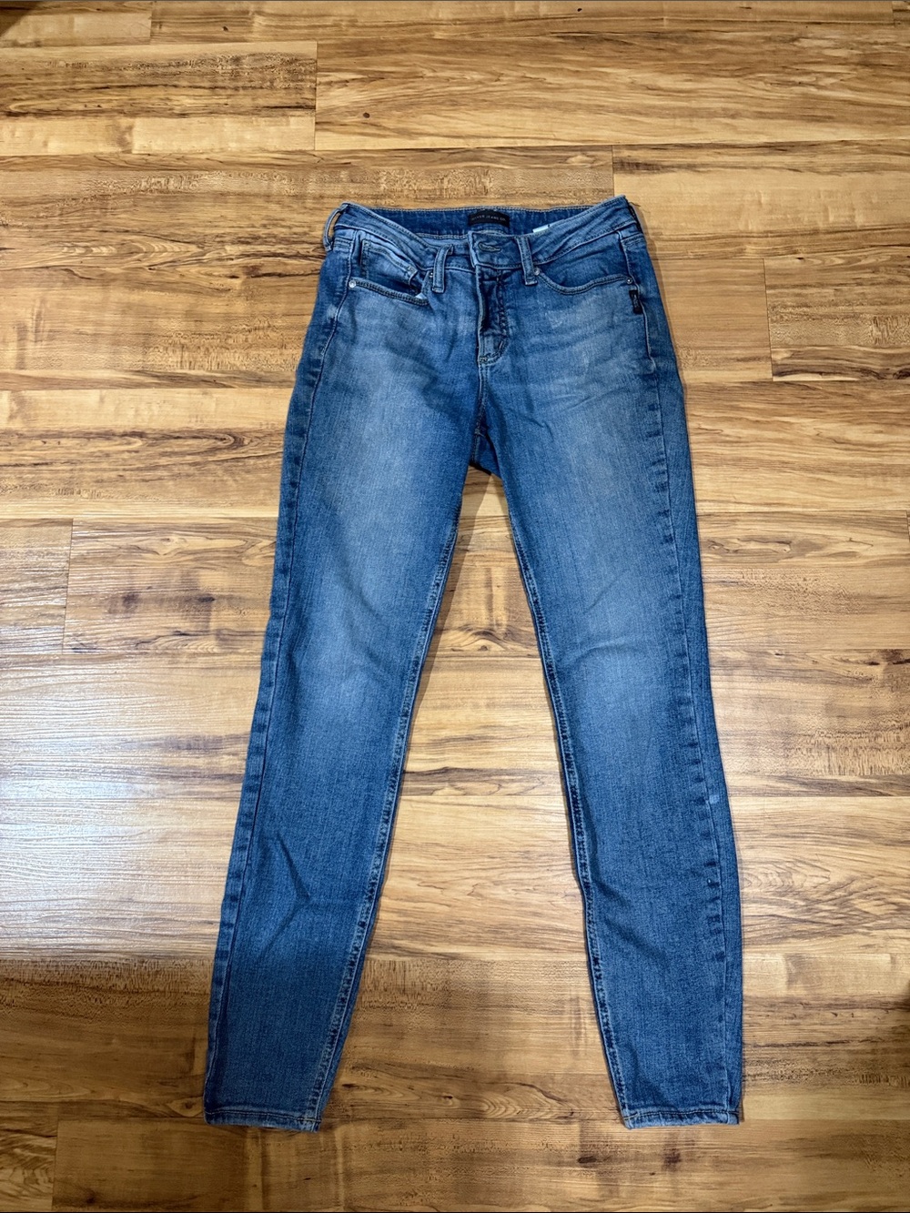 Silver Jeans Washed Blue Suki Skinny Jeans